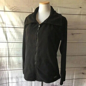 Calvin Klein Performance Fleece Jacket Medium Black Zip Up